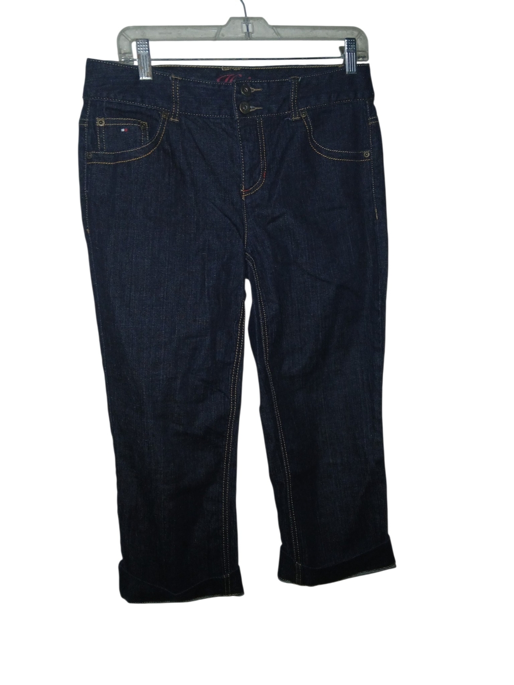 Tommy Hilfiger Straight-Leg  Capri Jeans in Dark Blue